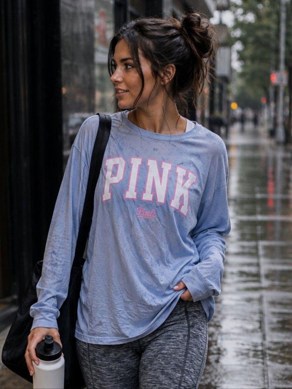 Pink Victorias Secret Long Sleeve Shirt